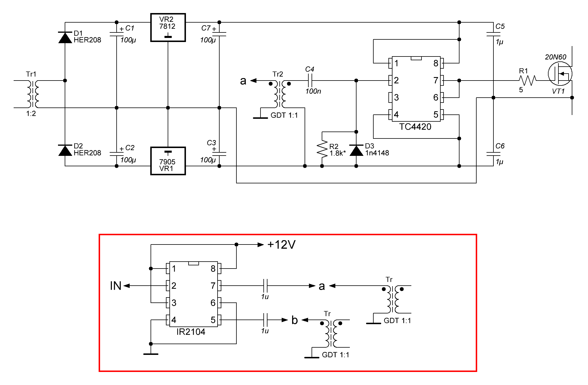 Tc4420 схема включения